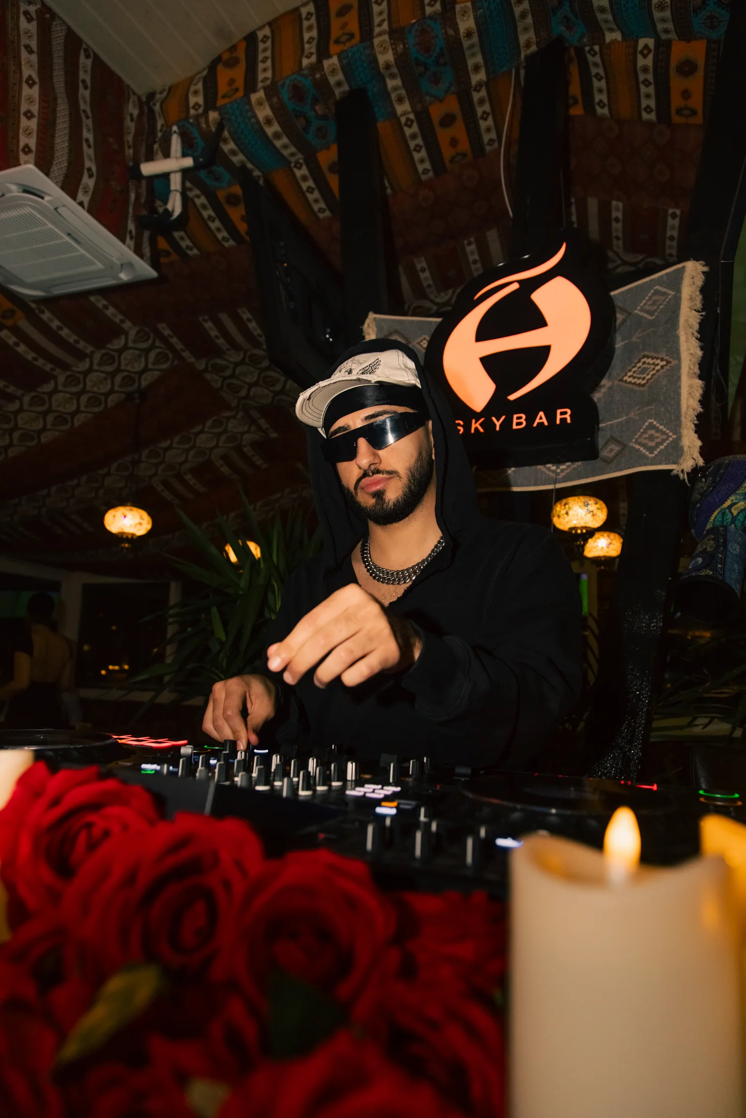 ZIAD DJ performing at Habibi Skybar