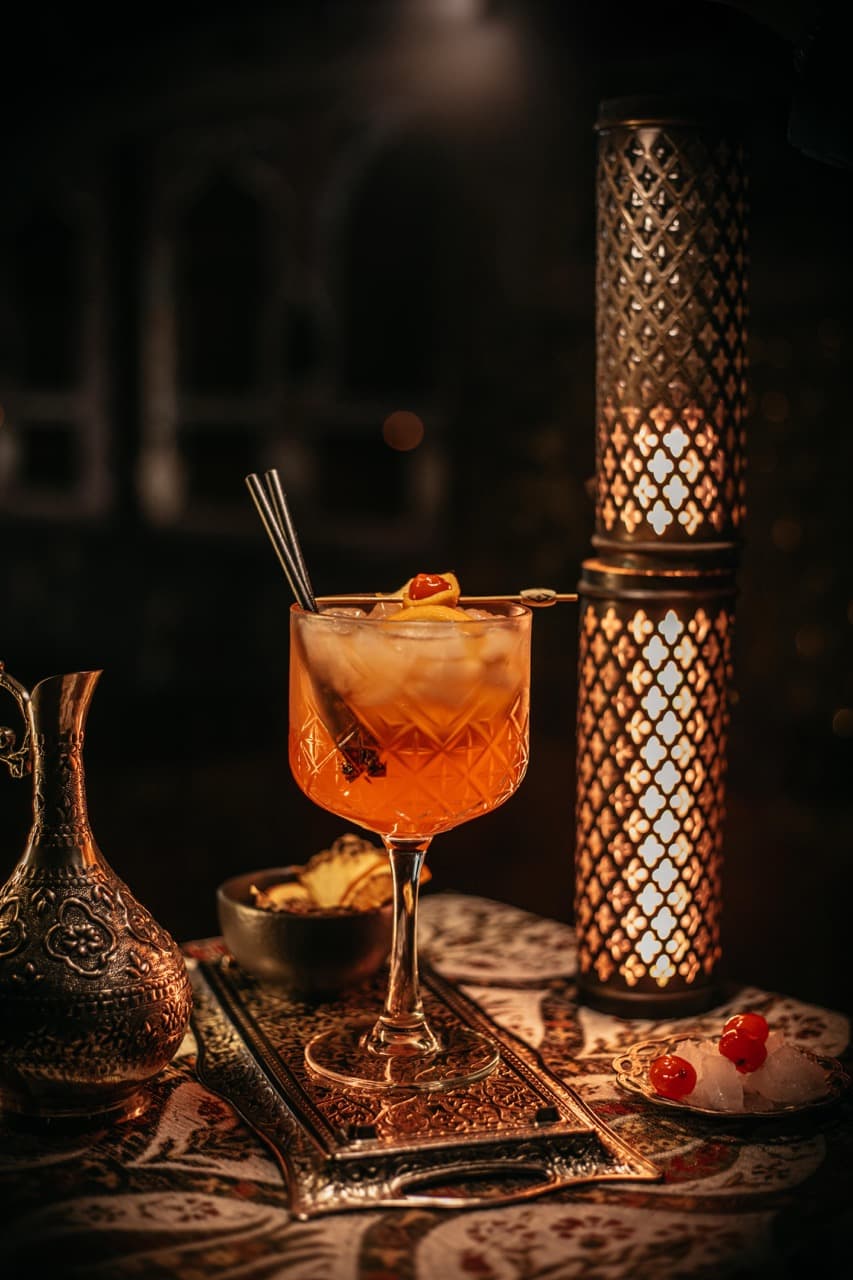 Aperol Spritz cocktail at Habibi Skybar