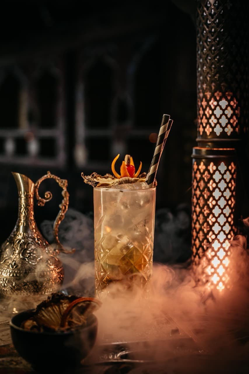 Bull Island Icetea cocktail at Habibi Skybar